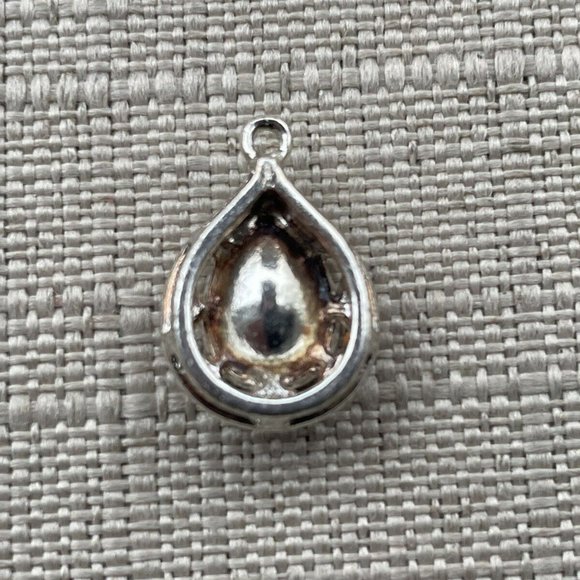 Women Necklace Pendant Blue Faux Stone Silver Tone Fashion Pendant Only - Picture 11 of 11